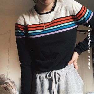 NWT multicolor striped sweater